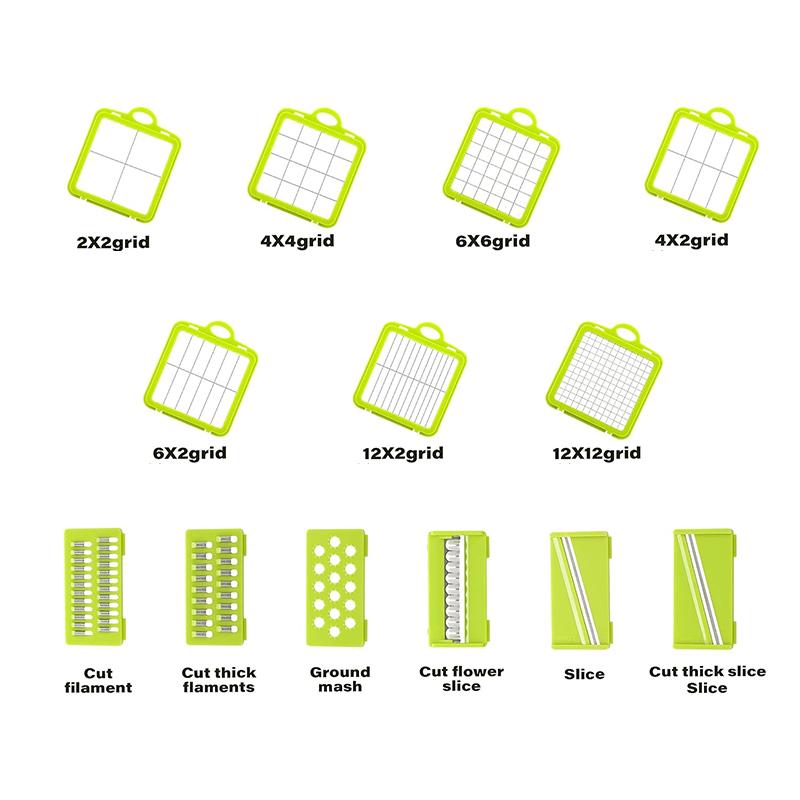 OZZYCOOK 22 in 1 Vegetable Cutter with Container