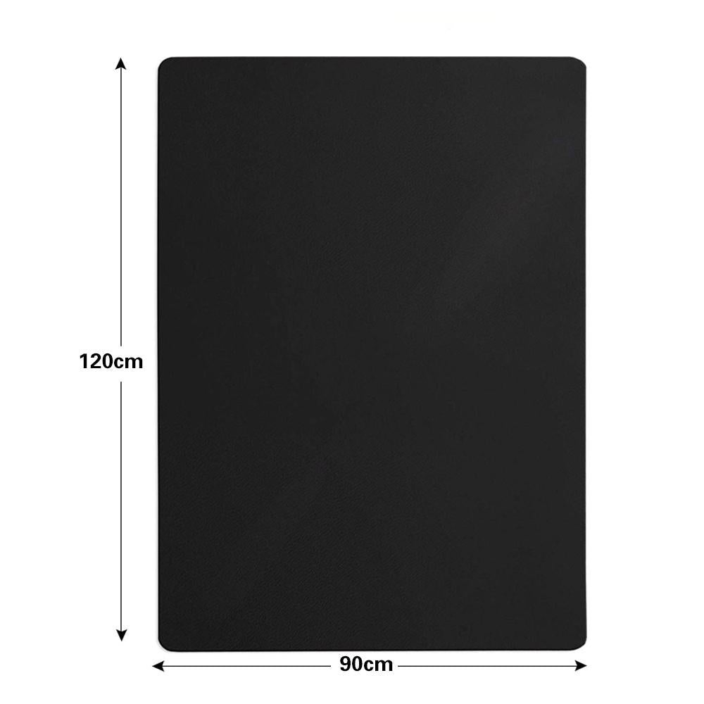 Fraser Country - Rectangle Office Chair Mat Black 90 x 120 cm