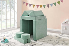 Load image into Gallery viewer, Fraser Country 14 Piece Modular Double Kids Play Sofa - Sage Green
