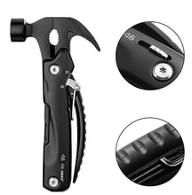 Load image into Gallery viewer, Multi-Purpose Hammer Camping Multi Tool - Black