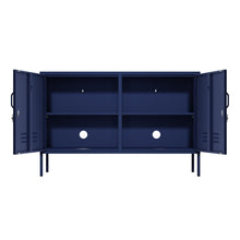 Load image into Gallery viewer, Fraser Country Milan Metal Storage Locker &amp; TV Cabinet - Navy Blue