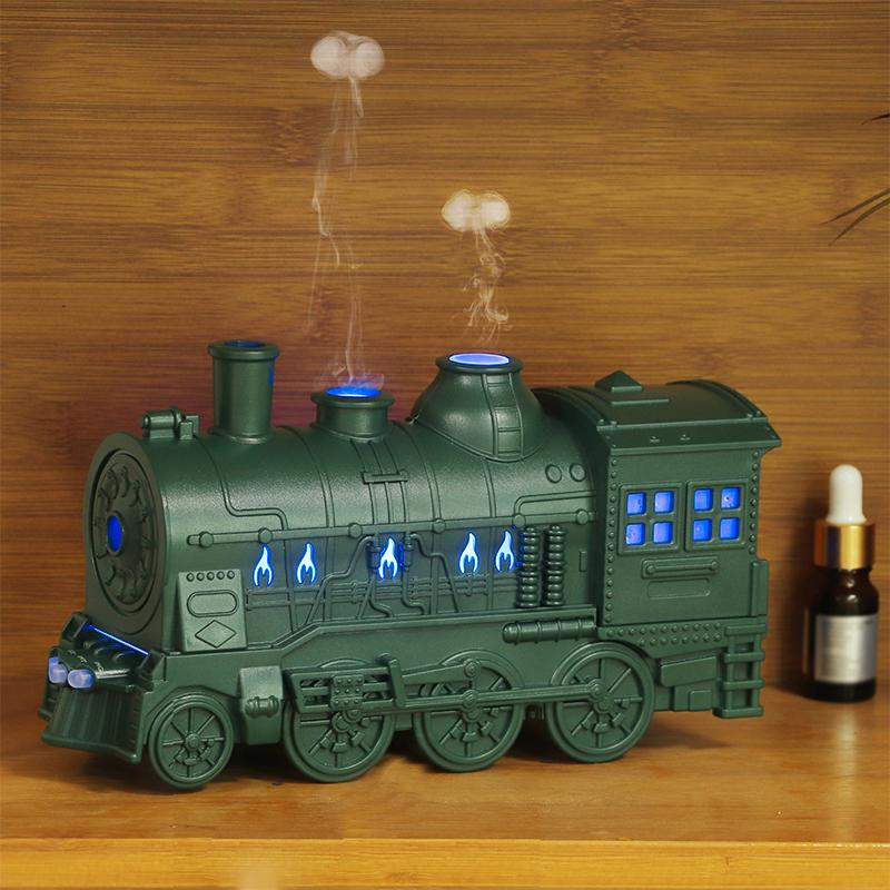 COMFEYA 300ML Locomotive Train Essential Oil Diffuser - Green