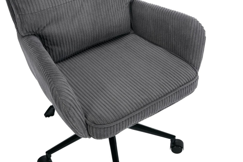 Gorilla Office - Ribbed Corduroy Office Chair - Grey