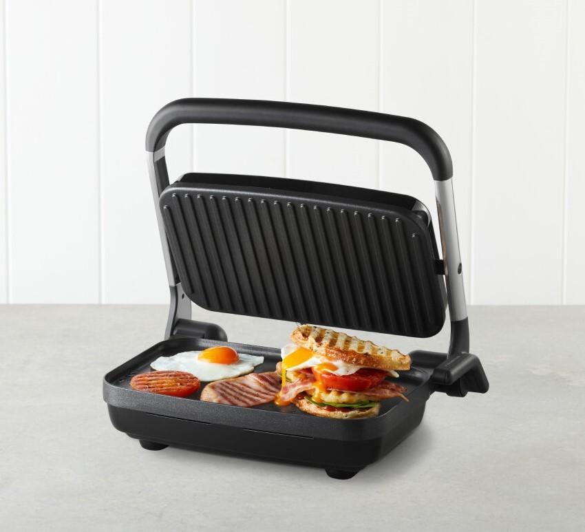 Sunbeam GRM2000SS Cafe Style 2-Slice Sandwich Press & Maker