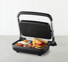 Load image into Gallery viewer, Sunbeam GRM2000SS Cafe Style 2-Slice Sandwich Press &amp; Maker