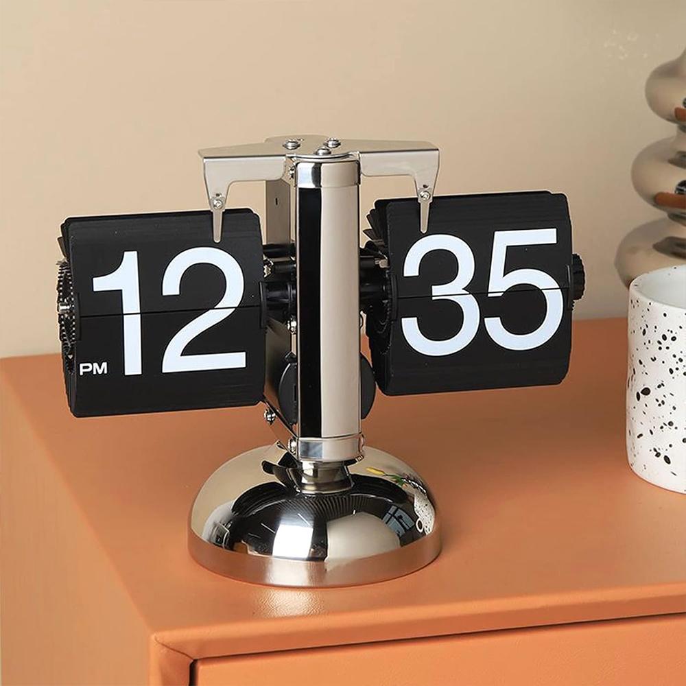 Retro Digital Flip Down Clock - Black