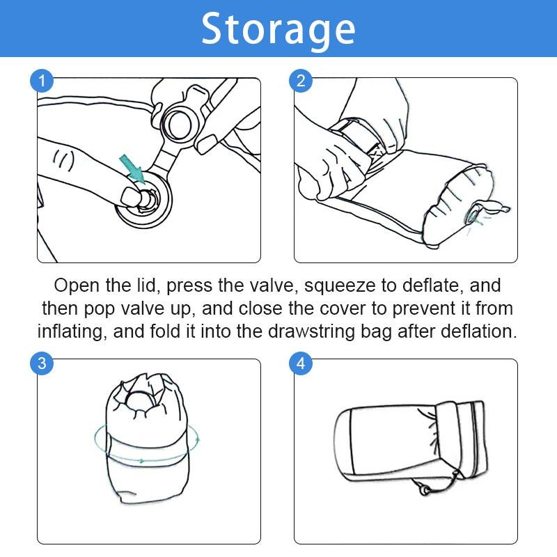 COMFEYA Inflatable Lumbar Pillow - Black