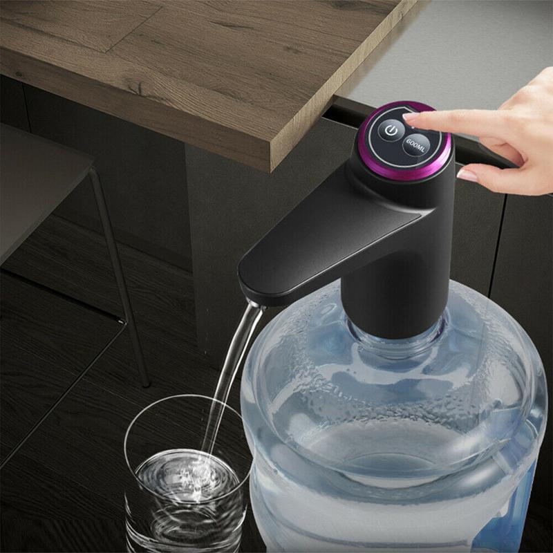 Water Dispenser - USB Water Pump for Bottled Drinking Water (Grey)