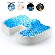 Load image into Gallery viewer, Office Chair Cushion with Memory Foam &amp; Comfort Gel - Grey