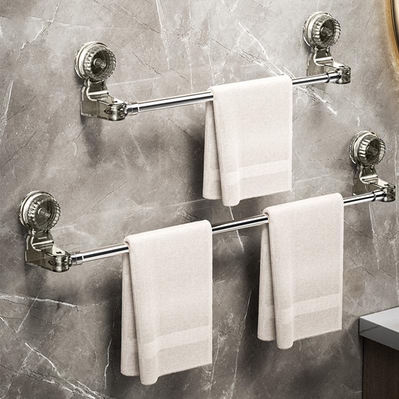 STORFEX 2 Pack Expandable Suction Cup Towel Bar (72~120cm)