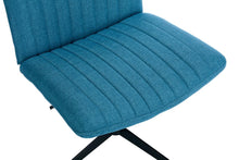 Load image into Gallery viewer, Gorilla Office- Ribbed Faux Linen Office Chair Blue