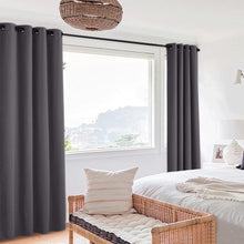 Load image into Gallery viewer, COMFEYA Outdoor and Indoor Blackout Curtains 130x240cm - Grey (2 Pack)