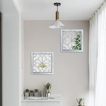 Load image into Gallery viewer, Rustic Square Wall Mirror (2 Pack)