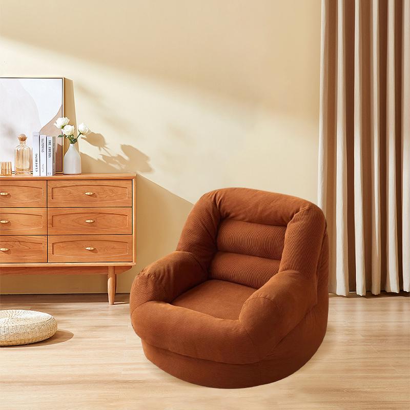 COMFEYA Bean Bag Couch for Adults and Kids - Brown