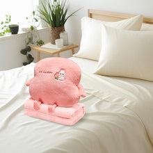 Load image into Gallery viewer, COMFEYA 2-in-1 Soft Plush Blanket Pillow - Pink