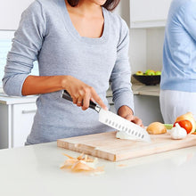 Load image into Gallery viewer, OZZYCOOK 7 Inch Kitchen Knife Ultra Sharp Santoku Knife (2 Pack)
