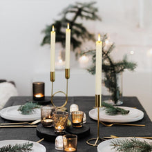 Load image into Gallery viewer, LUMIRO 6-Pack LED Flameless Ivory Taper Candles - White