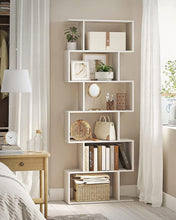Load image into Gallery viewer, Vasagle Freestanding Decorative Wooden Bookcase - White