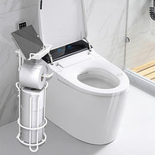 Load image into Gallery viewer, STORFEX Bathroom Toilet Tissue Roll Storage with Phone Holder - White