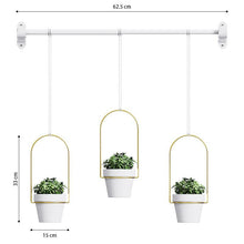 Load image into Gallery viewer, GREENYHAVEN Hanging Planter Set - White