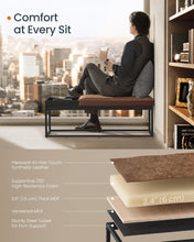 Load image into Gallery viewer, SONGMICS Ottoman Bench with Reversible Top - Walnut Brown