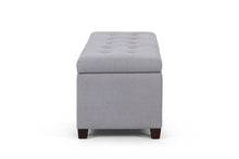 Load image into Gallery viewer, Shangri-La Storage Ottoman (Ash Grey)