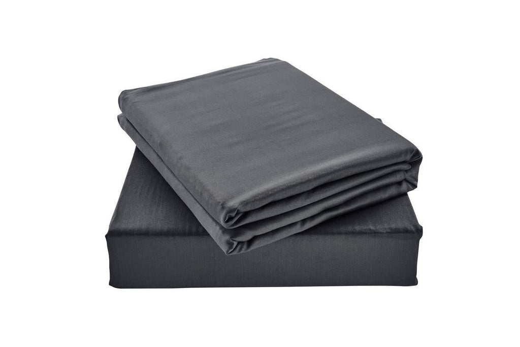 Ovela 100% Natural Bamboo Bed Sheets Set (Double, Charcoal)
