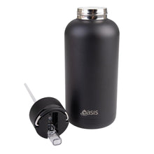 Load image into Gallery viewer, Oasis: Stainless Steel Ceramic MODA Triple Wall Insulated Drink Bottle - Black (1.5L)