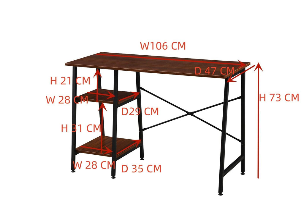 Ovela: Toronto Desk (Walnut/Black)