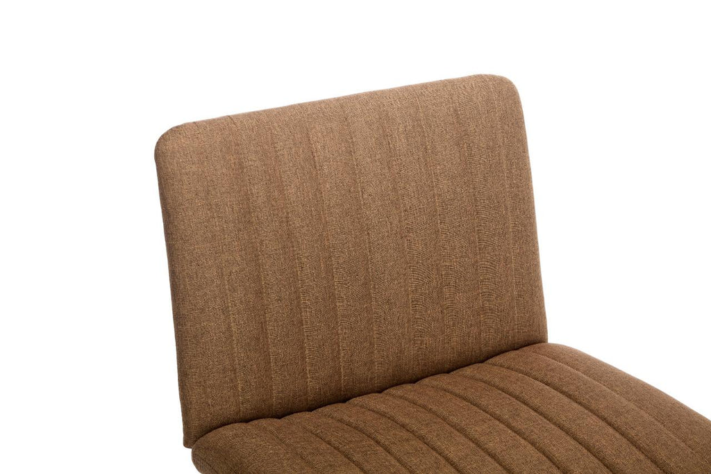 Gorilla Office- Ribbed Faux Linen Office Chair Brown