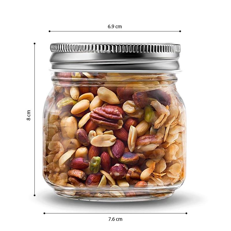 STORFEX Mason Jars 250ml - 30-Pack