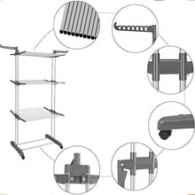 Load image into Gallery viewer, STORFEX 4-Tier Drying Rack - Grey