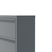 Load image into Gallery viewer, Fraser Country Milan Metal 3 Tier Shoe Cabinet With Storage Slot- Dark Grey
