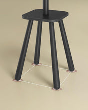 Load image into Gallery viewer, VASAGLE Coat Rack with 8 Hooks and Shelf - Ink Black