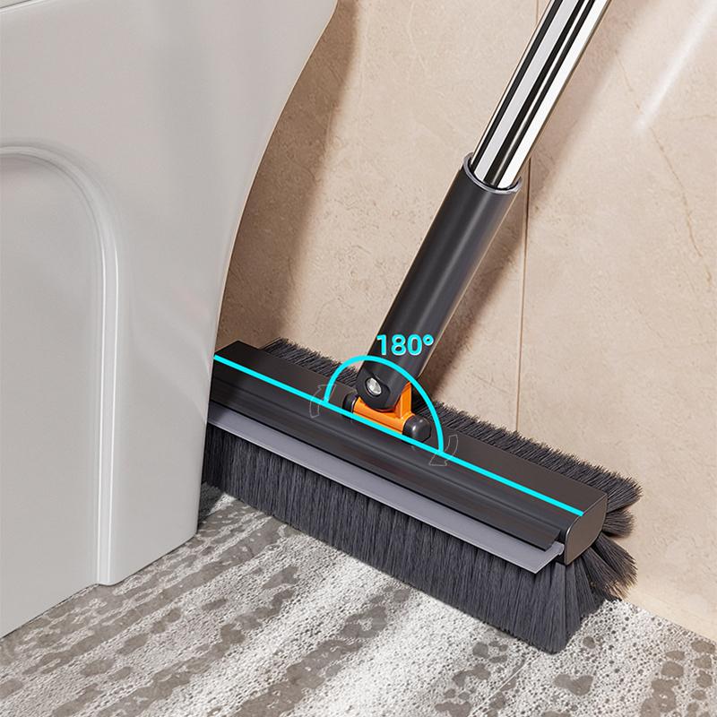 2 in 1 Scrape and Heavy-Duty Stiff Bristle Scrubber Brush