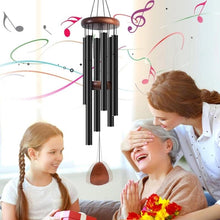 Load image into Gallery viewer, GREENHAVEN 37&quot; Large Aluminium Wind Chime - Black
