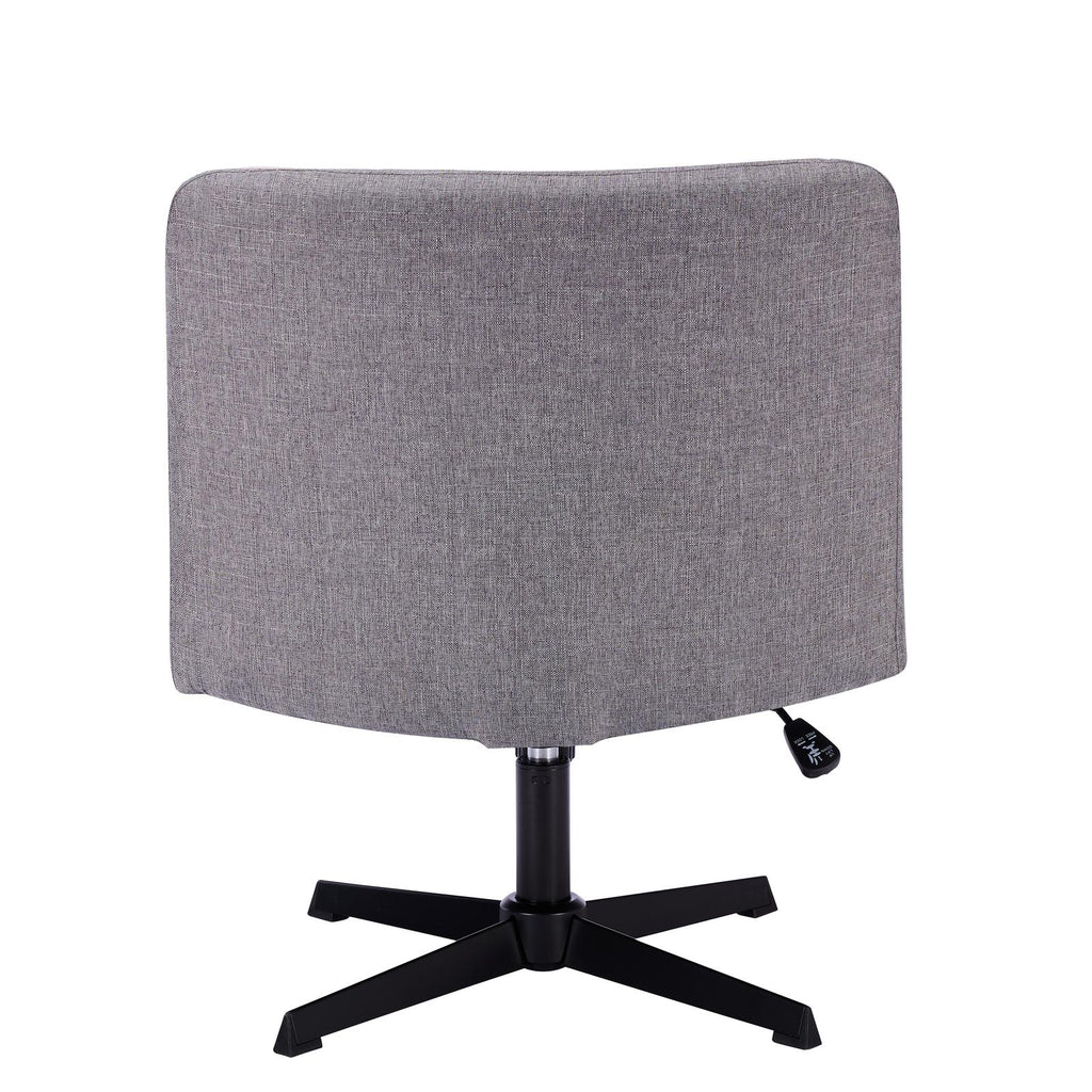 Gorilla Office- Ribbed Faux Linen Office Chair Light Grey