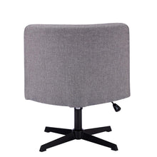 Load image into Gallery viewer, Gorilla Office- Ribbed Faux Linen Office Chair Light Grey