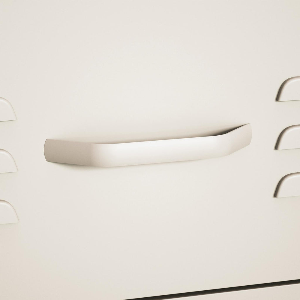 Fraser Country Milan Metal Storage Cabinet with 3 Drawers - Cream