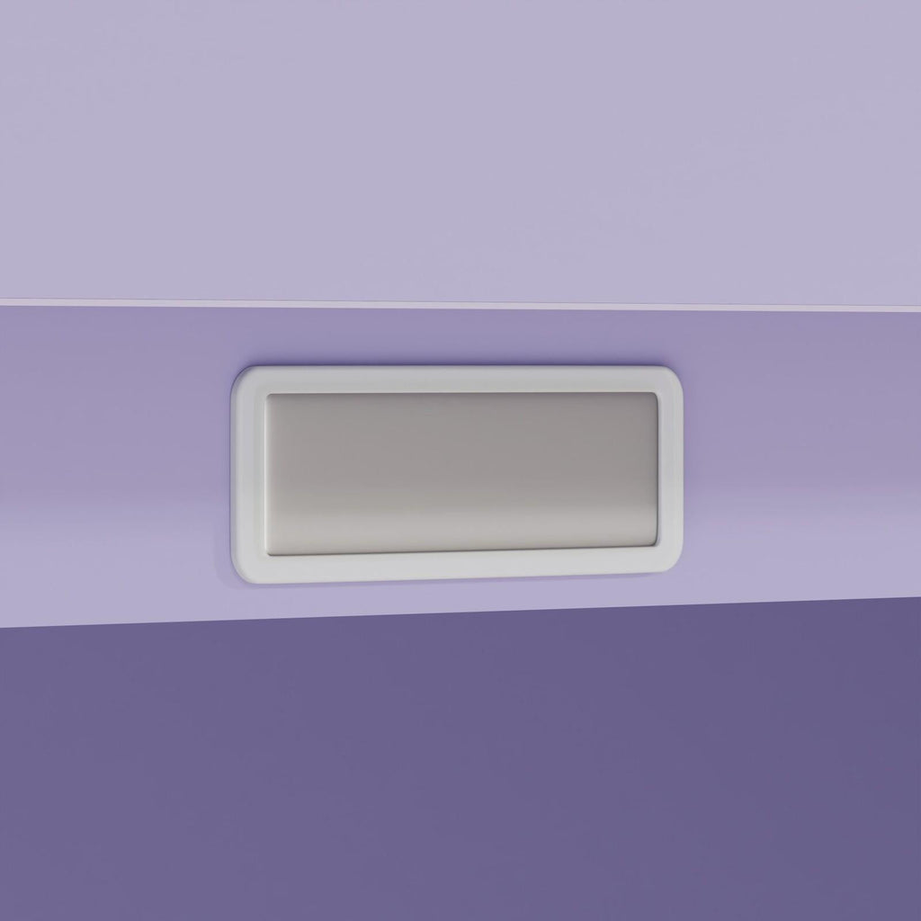 Fraser Country Milan Metal Cabinet With Two Mesh Doors - Purple