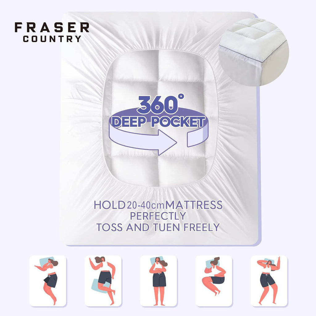 Fraser Country 1000gsm Bamboo Mattress Topper - Single