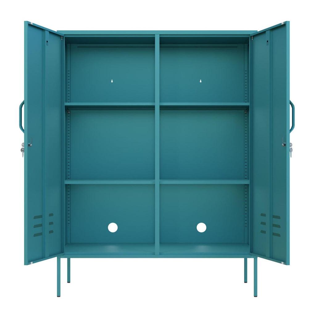 Fraser Country Milan Metal Side Cabinet - Mint Turquoise