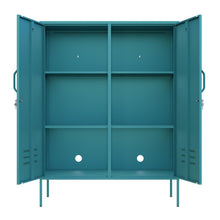 Load image into Gallery viewer, Fraser Country Milan Metal Side Cabinet - Mint Turquoise