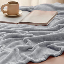Load image into Gallery viewer, COMFEYA 150x200cm Ultra-Soft Fleece Blanket - Light Grey