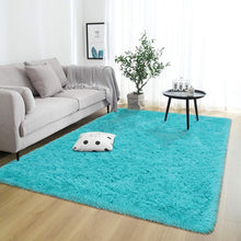 Load image into Gallery viewer, Soft Area Rug - Teal (Large, 153 x 203cm)
