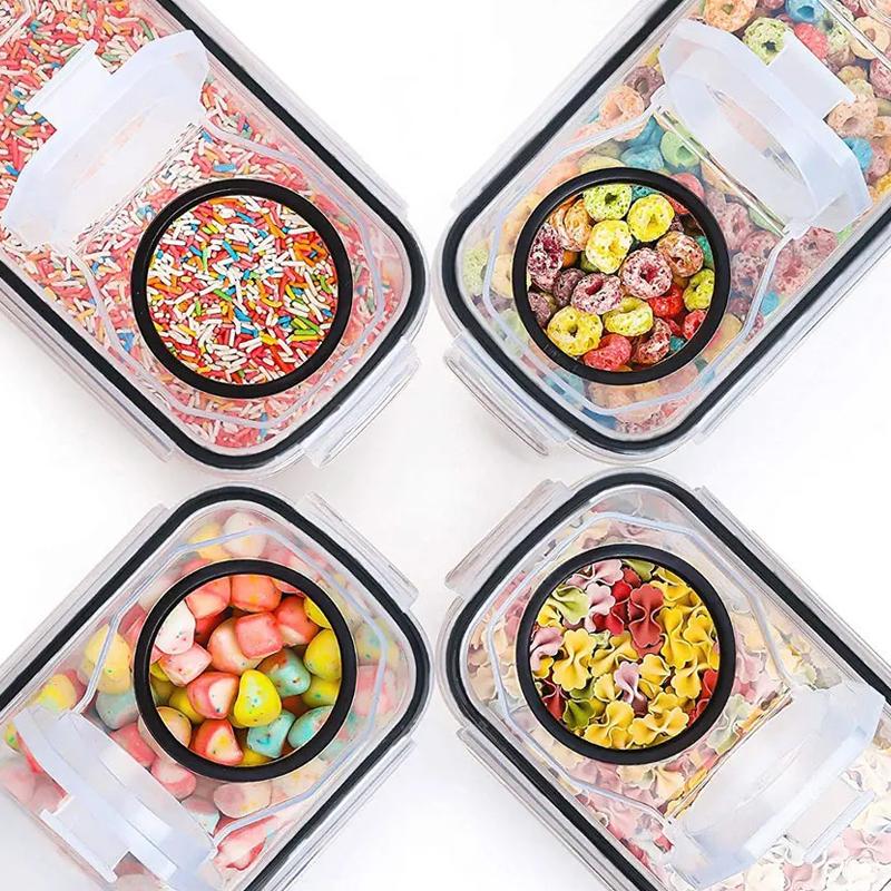 STORFEX 2.5L Storage Container Set - Black (4 Pack)