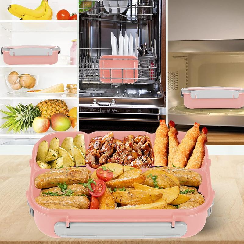 2 Pack 4-Compartment Bento Box