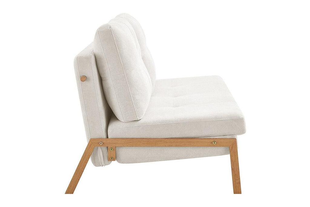 Shangri-La Brad Upholstered Double Sofa Bed (Natural)