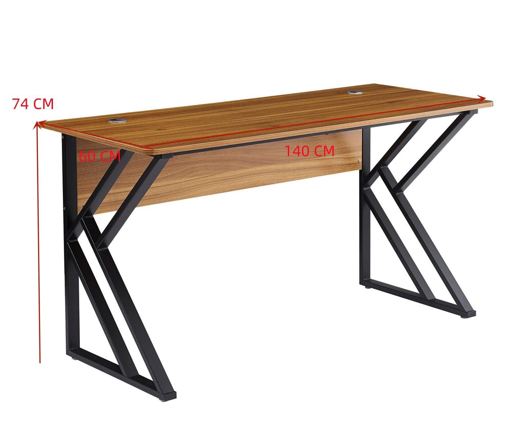 Gorilla Office: Ziggy Study Desk Black & Walnut