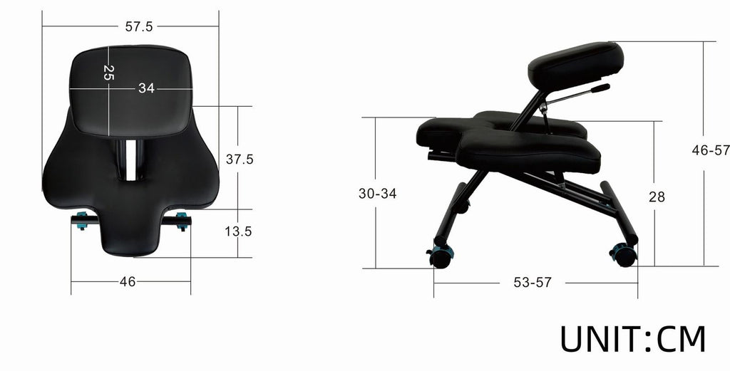 Gorilla Office ZenTime Kneeling Chair Black